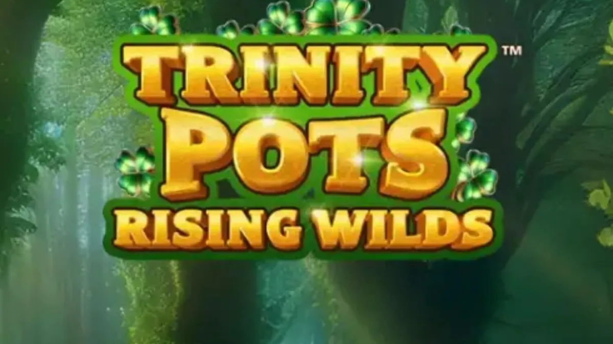 Interface vibrante do slot Trinity Pots Rising Wilds com elementos irlandeses
